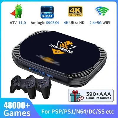 Retro-Videospielkonsole für PS1/PSP/N64/DC/SS/MAME/CD Amlogic S905X4 4K HD TV/Game Box 70 + Image