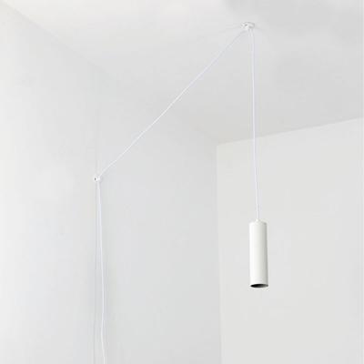 Barcelona Led - Minimalistische Pendelleuchte mit Kabel und Stecker "Rim" - GU10 - Weiß