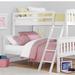Kids Twin over Full Bunk Bed in White
