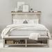 Ivy Hollow Weathered Linen Mantle Storage Bed