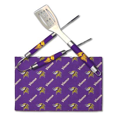 NFL Minnesota Vikings 3 Piece BBQ Utensil Set - N/A