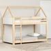 House Bunk Twin Bed White and Natural Sweedi South Shore