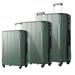 Luggage Sets Lightweight Hardshell Suitcases with Spinner Wheels&TSA Lock, 3 Sets Expandable Luggage (20''24''28''), Green