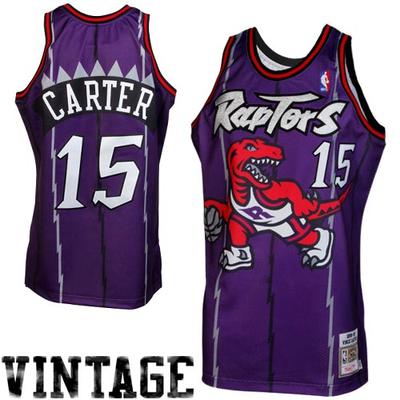Mitchell & Ness Vince Carter Toronto Raptors 1998/99 Throwback Authentic Trikot - Lila Image