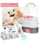 Professional Dog Hair Dryer Shedding Brush Tool Pet Grooming Vacuum & Blower Kit USA
