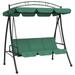 vidaXL Patio Swing Chair Outdoor Bench with Canopy and Cushion Swing Seat