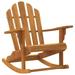 vidaXL Adirondack Chair Patio Lawn Chair Weather Resistant Solid Wood Teak