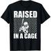 Raised In A Cage Baseball Training Batter Catcher Pitch T-Shirt