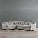 Reagan Modular Collection - Left Arm Loveseat, InsideOut Velvet Coconut - Frontgate