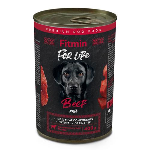 Sparpaket: 12x400g Fitmin Dog For Life Rind Hundefutter nass