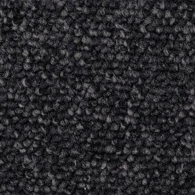 Teppichboden BODENMEISTER "Baltic, Schlinge - meliert, Made in Belgium", schwarz (anthrazit schwarz), B:400cm H:5mm L:750cm, Polyamid, Teppiche, Wohnzimmer, Schlafzimmer, Kinderzimmer, Breite 400/500 cm Image