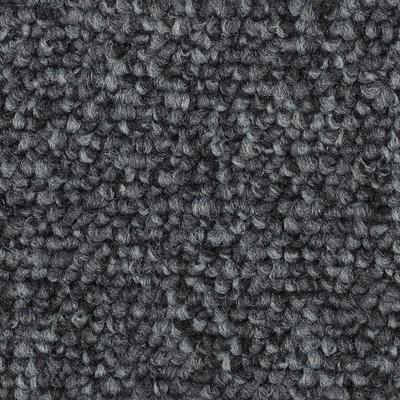 Teppichboden BODENMEISTER "Baltic, Schlinge - meliert, Made in Belgium", grau (anthrazit grau), B:400cm H:5mm L:300cm, Polyamid, Teppiche, Wohnzimmer, Schlafzimmer, Kinderzimmer, Breite 400/500 cm Image