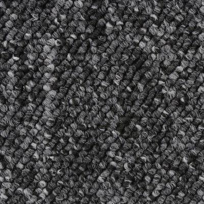 Teppichboden BODENMEISTER "Astano, Schlinge, Made in Netherlands", grau (grau anthrazit), B:400cm H:6mm L:450cm, Polypropylen, Teppiche, meliert, Breite 400 oder 500 cm, Wohnzimmer, Schlafzimmer