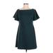 ASOS Casual Dress - A-Line: Green Solid Dresses - Women's Size 8