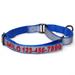 Blue Personalized Reflective Martingale Dog Collar, Medium