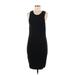 Bobi Casual Dress - Sheath: Black Solid Dresses - Women's Size Medium