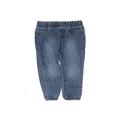 OshKosh B'gosh Jeans Straight Leg Elastic Waist: Blue Bottoms - Kids Girl's Size 12 - Dark Wash