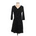 Banana Republic Factory Store Casual Dress - A-Line: Black Marled Dresses - Women's Size Small