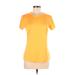 Nike Active T-Shirt: Orange Solid Activewear - Women's Size Medium