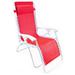 Arlmont & Co. 70" x 21" Zero Gravity Outdoor Lounge Chair Recliner w/ Headrest Pillow Metal in Red | Wayfair 120247249A964A35BD22424057927328