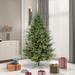 The Holiday Aisle® Itasca Frasier Green Fir Artificial Christmas Tree w/ LED Multi-Colored Lights w/ Stand, Metal in Black | 6.5' H | Wayfair