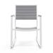 KFI Studios Eveleen Outdoor Rocking Chair Plastic/Metal in Gray/White | 34 H x 24.5 W x 31 D in | Wayfair RK5601-WH-GY