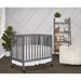 Sunside Sails 2-in-1 Mini Convertible Crib w/ Mattress Wood in Gray | Wayfair 5CFB1859E85942B68F7AC6FE415DF4B9