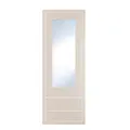 Cooke & Lewis Carisbrooke Cashmere Glazed Tall Dresser Door & Drawer Front, (W)500mm (H)1333mm (T)20mm