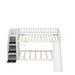 Twin over Twin Standard Bunk Bed by Harriet Bee Wood in White | 50.1 H x 89.7 W x 94.4 D in | Wayfair 6534DA0D671C42B8ABF97441627565F7