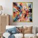 Ivy Bronx Briaca Blue Abstracted Fractals & Dimensions II On Canvas Print Canvas, Cotton in Blue/Orange/Red | 30 H x 30 W x 1 D in | Wayfair