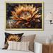Bungalow Rose Rozia Brown Cactus Flower - Floral Cactus Canvas Print Plastic in Green/Yellow | 34 H x 44 W x 1.5 D in | Wayfair