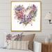 Red Barrel Studio® Rylea Purple & Red Flowers Bouquet Elegance On Canvas Print Canvas, Cotton in Green/Indigo/Red | 30 H x 30 W x 1 D in | Wayfair