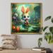 Harper Orchard Sabeen Cute Bunny Framed On Canvas Print Canvas | 30 H x 30 W x 1 D in | Wayfair 4B48AF38737342FFBB459BD9393672A7