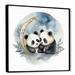 Redwood Rover Watercolor Baby Pandas I - Print Canvas, Cotton in Black/Blue | 30 H x 30 W x 1 D in | Wayfair 90764286873A4F588208A0A1FAB26597