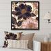 Red Barrel Studio® Blue Pink Peonies Celebration Framed On Canvas Print Canvas in Black/Brown/Pink | 16 H x 16 W x 1 D in | Wayfair
