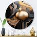 Mercer41 Johnscott Gold & Marble Mirage II Metal in Black | 23 H x 23 W x 1 D in | Wayfair CFDB2B9FDAED4DC18E4F1A2F9DD221E0