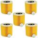 Set 5x Replacement Filters compatible with Kärcher se 4001 vacuum & carpet cleaner, se 4001 Wet and Dry Vacuum Cleaner - Cartridge Filter, Yellow