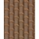 Profhome - Graphic wallpaper wall DE120074-DI hot embossed non-woven wallpaper embossed with graphical pattern and metallic highlights brown copper