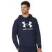 Under Armour Men's Under Armour Rival Fleece Logo Hoodie (Size S) Midnight Navy/White, Cotton,Polyester