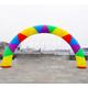 8m W x 4m H (26x13.2ft) Customized colorful round Rainbow Inflatable Archway for event decoration made in China