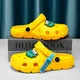 Cartoon Dinosaurier Kinder Hausschuhe Jungen Clogs Sommer Atmungs Strand Wasser Schuhe Nette Kinder