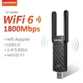 WiFi 6 USB Adapter Black AX1800 AX5400 2.4G/5GHz Wireless Network Card WiFi6 Wi-Fi Dongle WIFI5