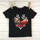 Disney Kids T shirt Car Pixar Lightning McQueen Cartoon Graphic Baby Girls Clothes Cotton Boys