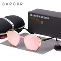 BARCUR Polarized Sunglasses Women Luxury Round Sun Glass for Women Ladies Female Shade Lunette De