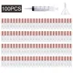 50/100/200pcs 1.2ML Empty Rose Gold Lip Gloss Tube Plastic Refillable Bottles Liquid Lipstick