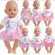 Baby New Born Doll Clothes Fit 17 Inch 43cm Dolls Fashion Mermaid Unicorn Dress Nendroid Clothes