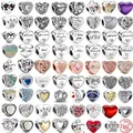 NEW 925 Sterling Silver Angel Mom Family Love Heart series Beads fit Original Pandora Charms