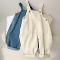 Baby Boy Solid Denim Overalls Child Jean Bib Pants Infant Jumpsuit Children's Clothing Kids Overalls