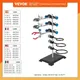 VEVOR Laboratory Support Stand Rack With 3 Adjustable Clips and 3 Hoods School Supplies Stainless