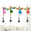 Fairy Angel Outdoor Garden Decoration Wind Chimes Metal Art Wind Bells Musical Hanging Decor Patio